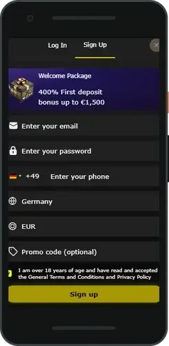 7Gold app home screen on a phone